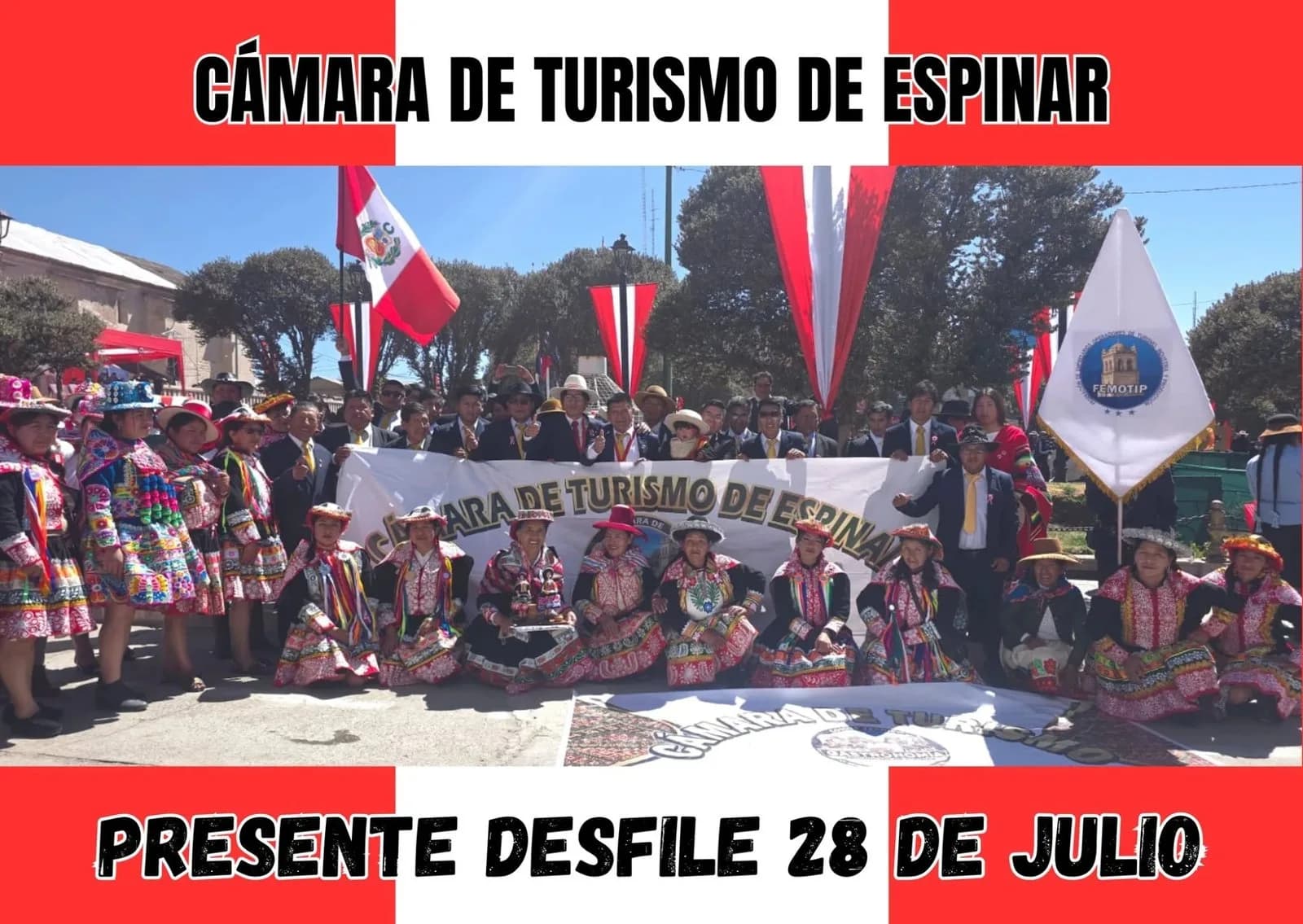 Espinar’s tourism sector marched together for Peru’s 205th anniversary